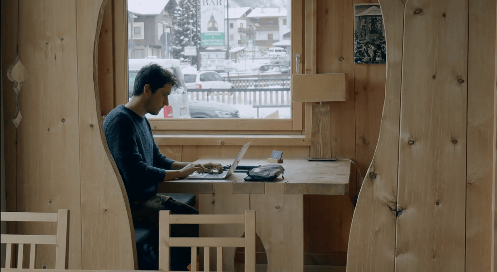 Luca Pagliaro working remote from Bormio, Italy